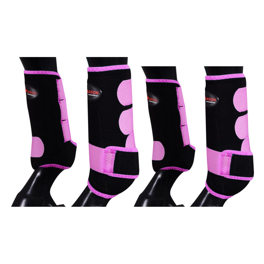 HILASON L M S Horse Front Rear Hind Leg Sport Boots 2 Pack | 4 Jumping