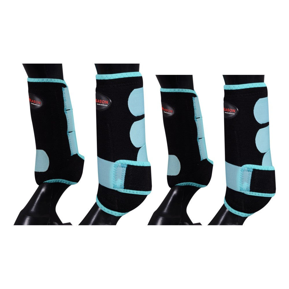 HILASON L M S Horse Front Rear Hind Leg Sport Boots 2 Pack | 4 Jumping