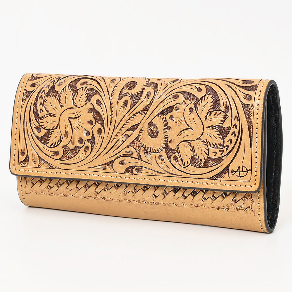 American Darling Wallet Hand Tooled Genuine Leather Western Women Bag | Handbag Purse Wristlet Travel