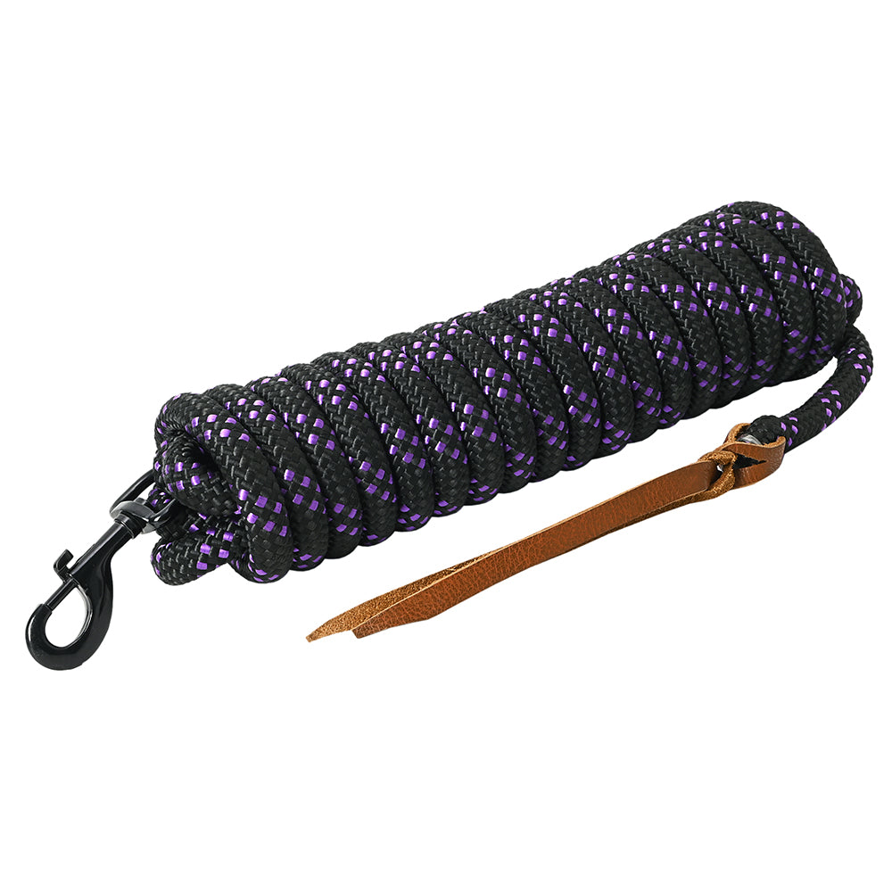 HILASON Western Horse Adjustable Nylon Rope with Latigo Ends 25ft. | Lead Ropes for Horses Halter