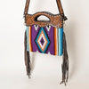 OHLAY Clutch Hand Tooled Saddle Blanket Genuine Leather women bag western handbag