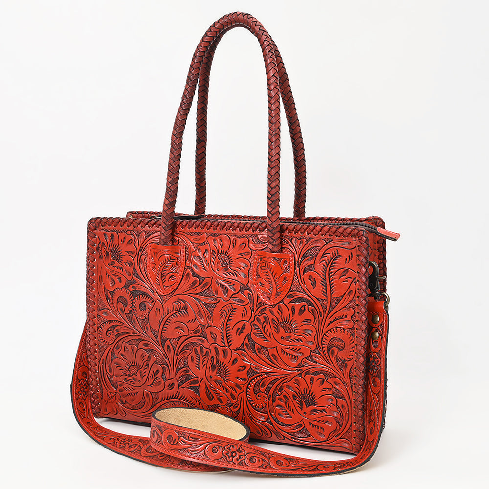 American Darling Tote Hand Tooled Genuine Leather Western Women Bag Handbag | Travel