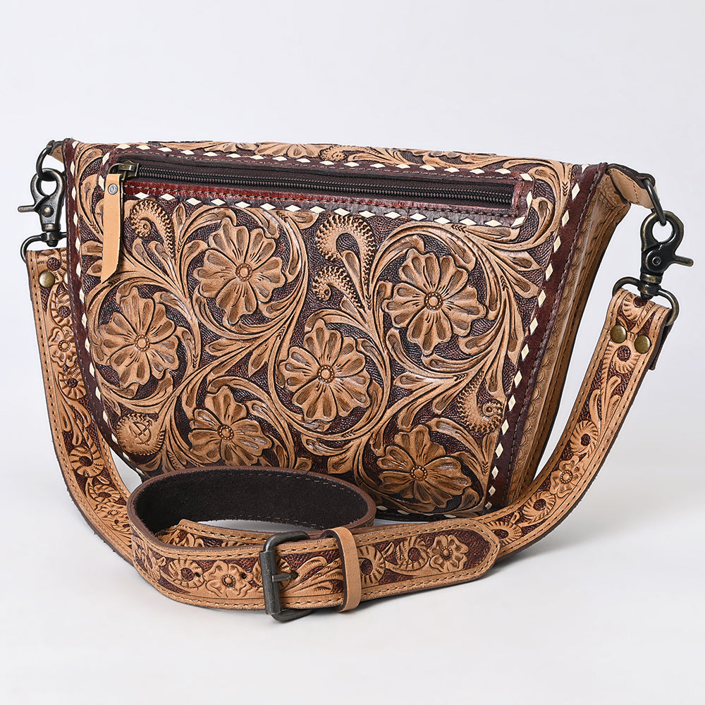 American Darling Women's Cross Body Bag Western Hand Tooled Genuine Leather Handbag and Ladies Purse
