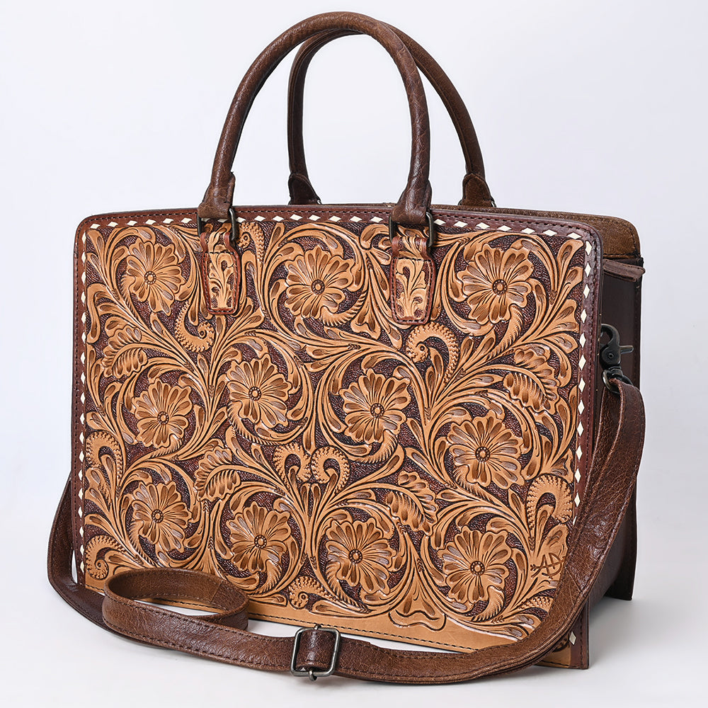 American Darling ADBG1429 Cross Body Hand Tooled Genuine Leather women bag western handbag purse
