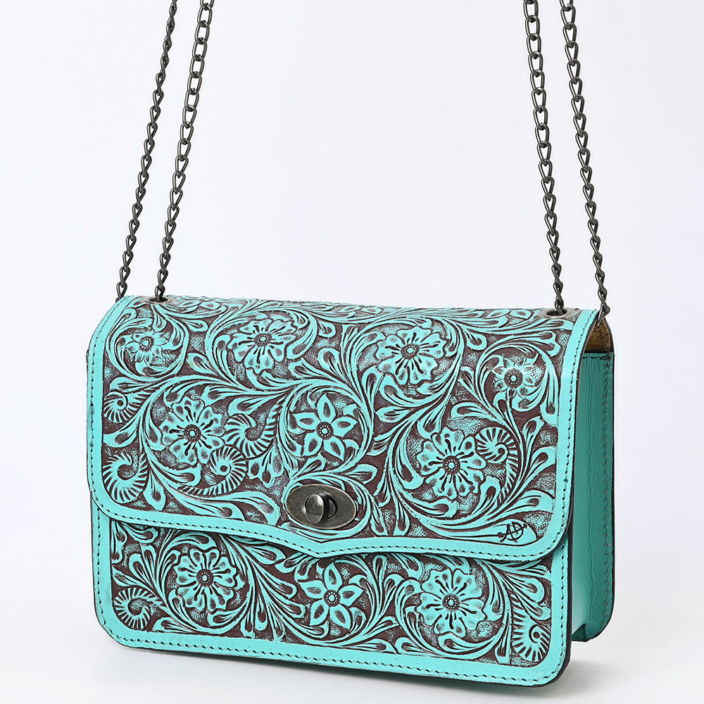 American Darling Small Crossbody Beautifully Hand Tooled Genuine Leather Women Western Handbag Purse