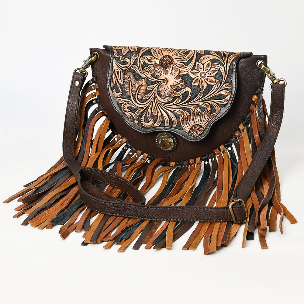 American Darling Small Crossbody Hand Tooled Genuine Leather Women Bag Western Handbag Purse