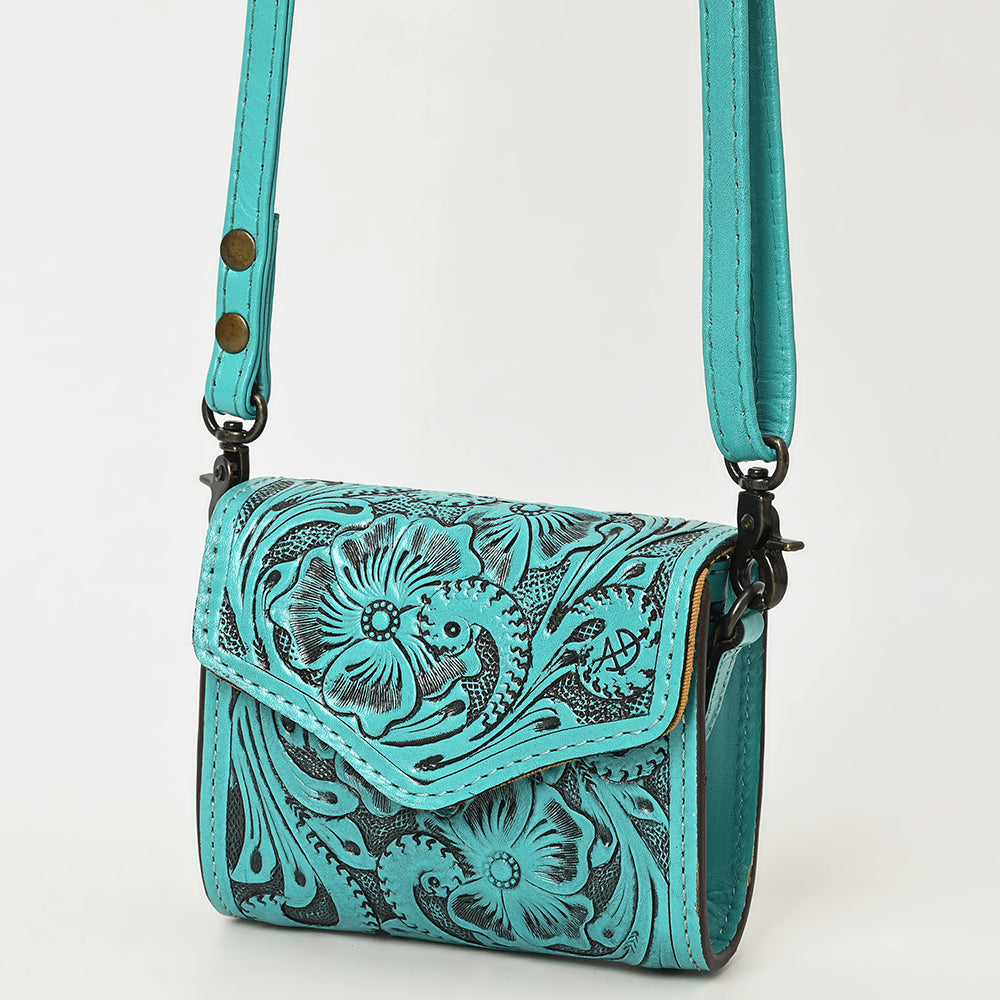 American Darling Wallet Hand Tooled Genuine Leather Western Women Bag | Handbag Purse Wristlet Travel Clutch