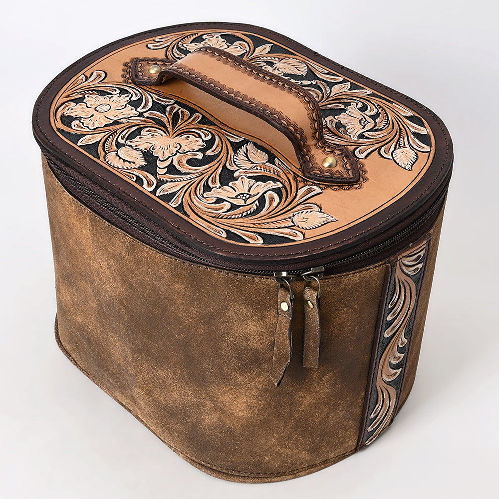American Darling Jewelry Case Hand Tooled Genuine Leather Women's Bag Western Handbag Purse