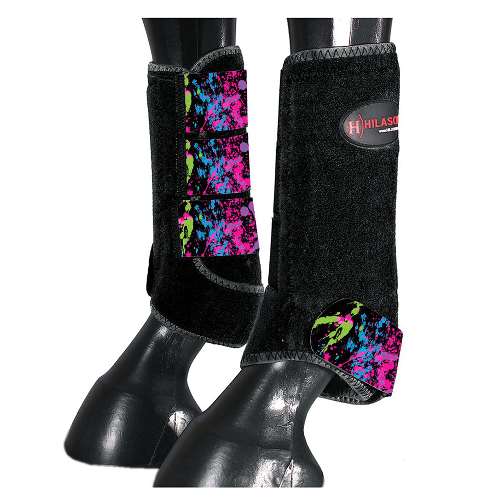 HILASON L M S Horse Front Leg Sport Boots | Jumping Printed