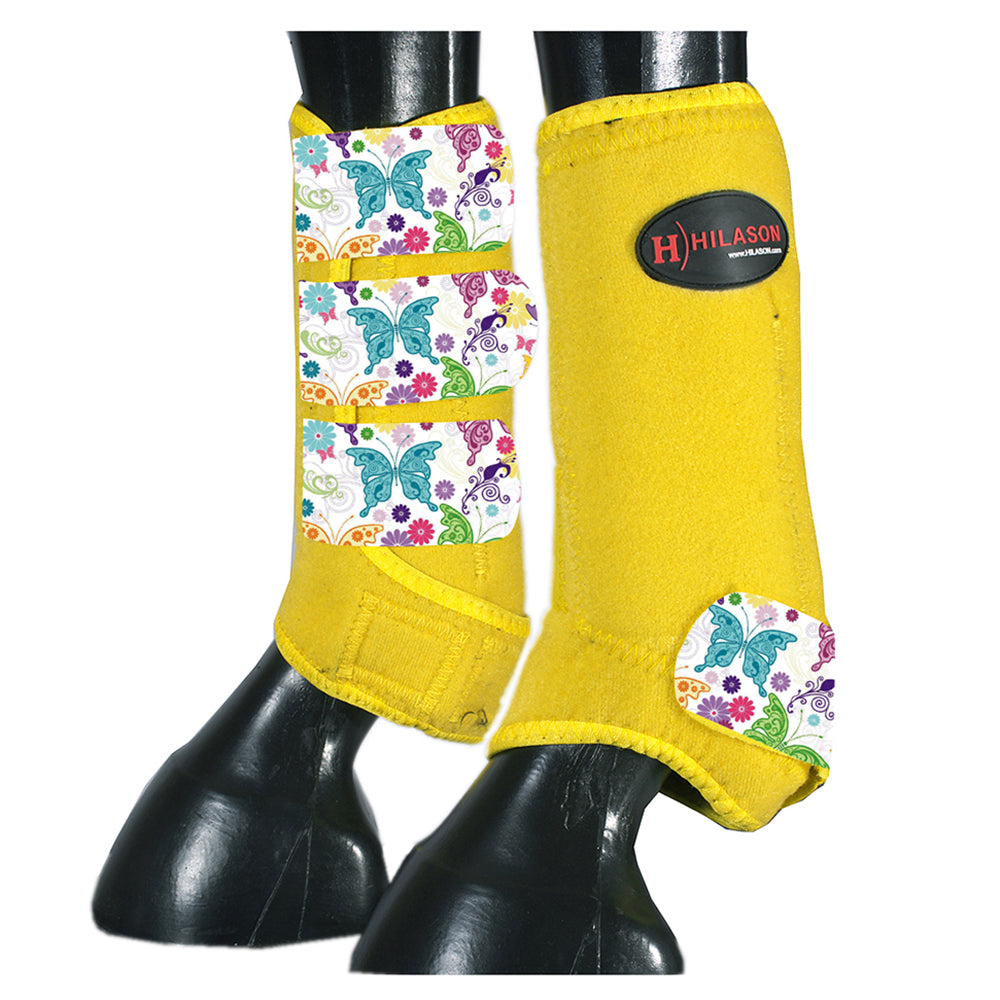 HILASON L M S Horse Front Leg Sport Boots | Jumping Printed