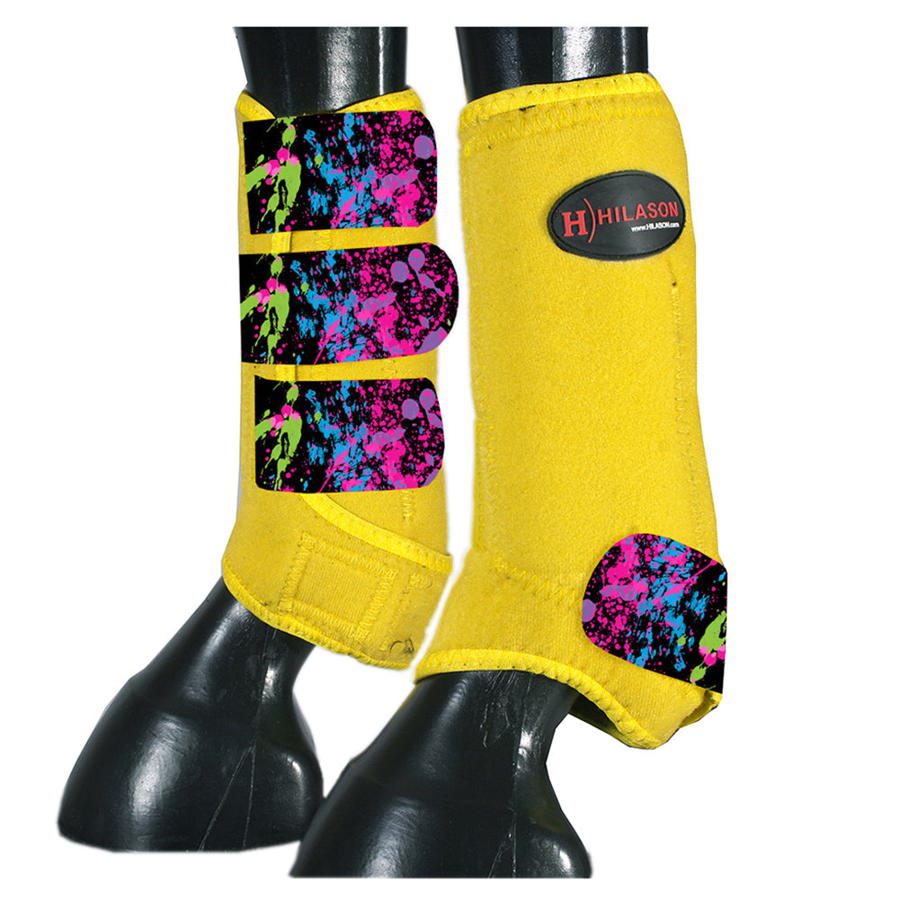 HILASON L M S Horse Front Leg Sport Boots | Jumping Printed
