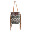 OHLAY OHV281 TOTE Hand Tooled Upcycled Wool Canvas Genuine Leather women bag western handbag purse