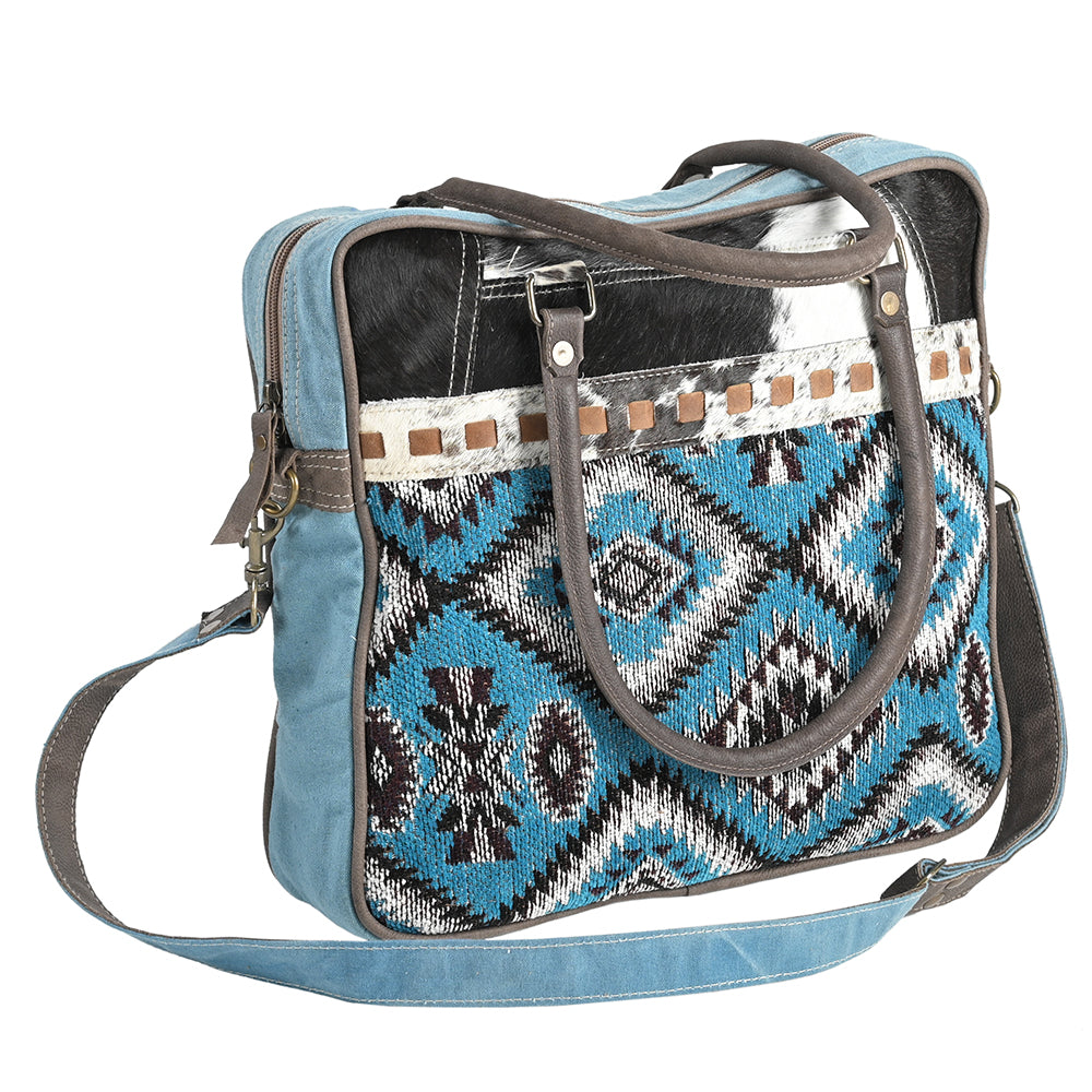 OHLAY OHV289 TOTE Upcycled Wool Canvas Hair-on Genuine Leather women bag western handbag purse