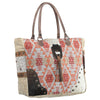 OHLAY OHV316 TOTE Upcycled Wool Canvas Hair-on Genuine Leather women bag western handbag purse