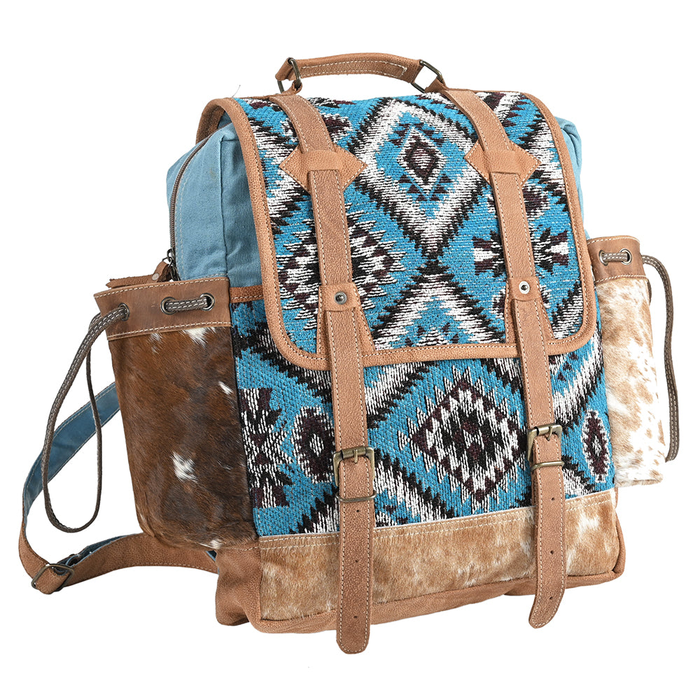 OHLAY OHV371 Backpack Upcycled Wool Upcycled Canvas Hair-On  display picture 2