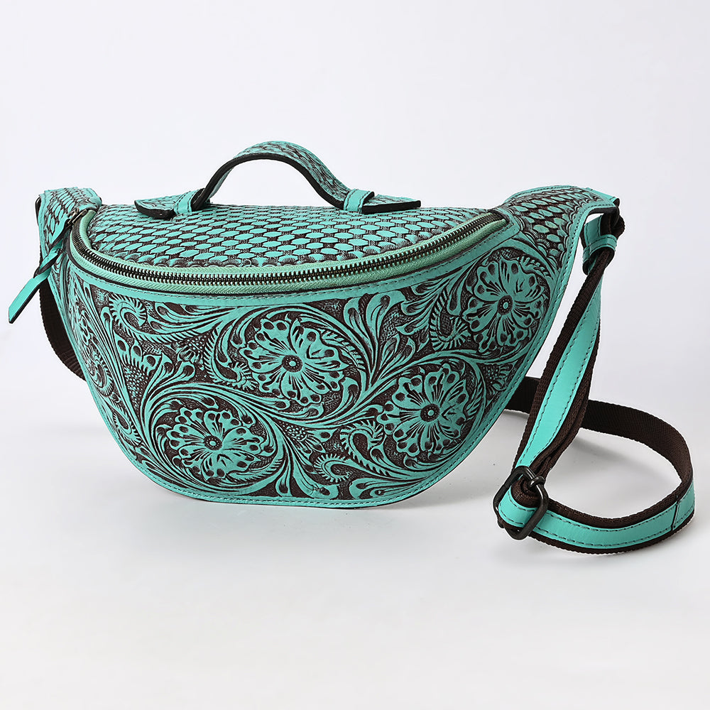American Darling Fanny Pack Hand Tooled Genuine Western Leather Women Bag Handbag Purse