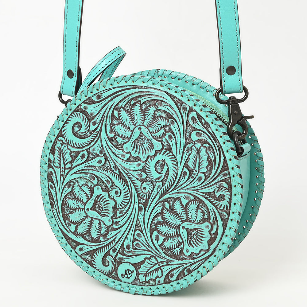 American Darling Canteen Hand Tooled Genuine Leather Women's Bag Western Handbag Purse | Women