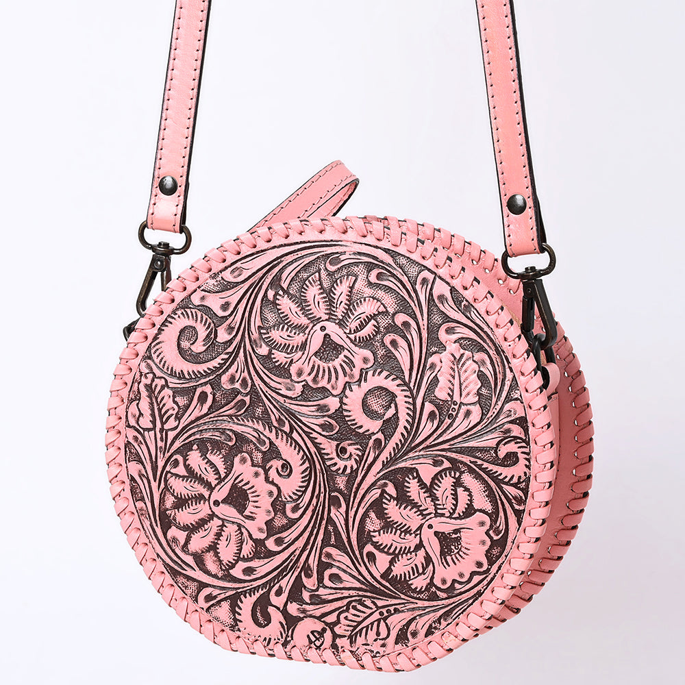 American Darling Canteen Hand Tooled Genuine Leather Women's Bag Western Handbag Purse | Women