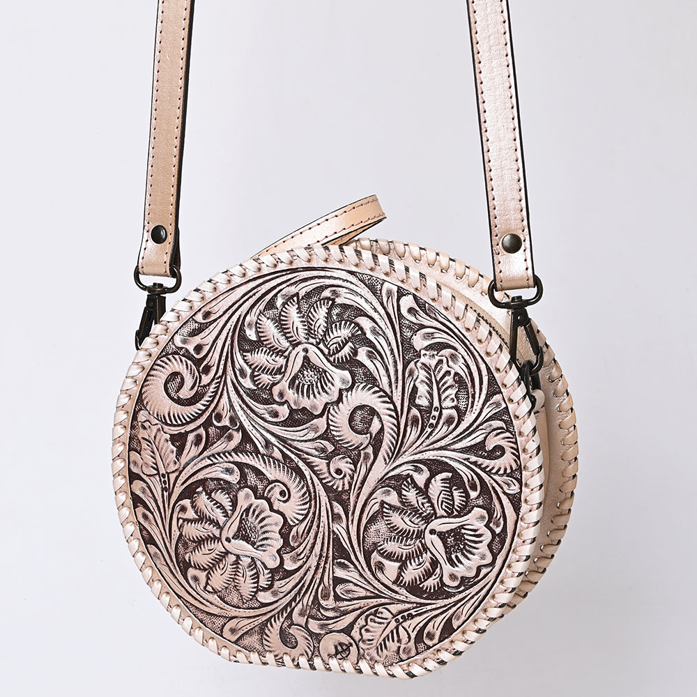 American Darling Canteen Hand Tooled Genuine Leather Women's Bag Western Handbag Purse | Women