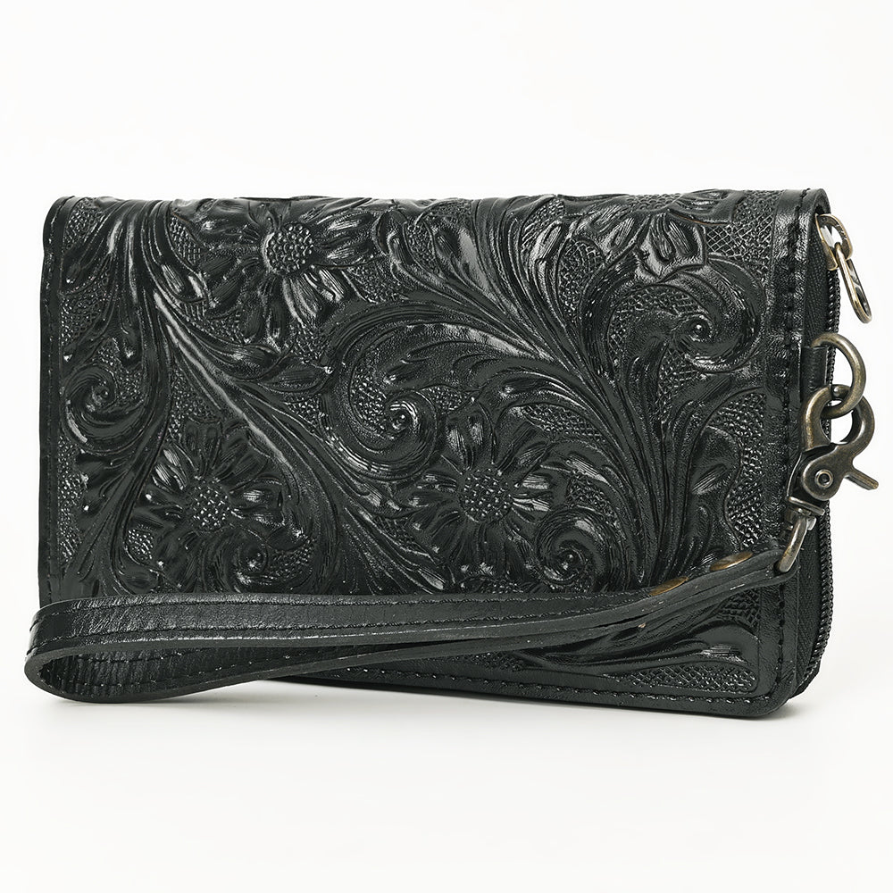 American Darling Clutch Hand Tooled Genuine Leather Western Women Bag Handbag Purse Tan | Purses for Cute