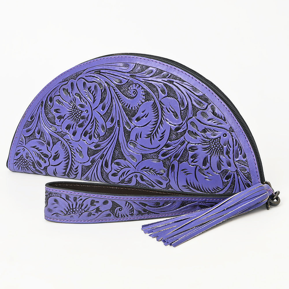 American Darling Clutch Bag Hand Tooled Genuine Leather Western Women Purse | Wristlet Travel for