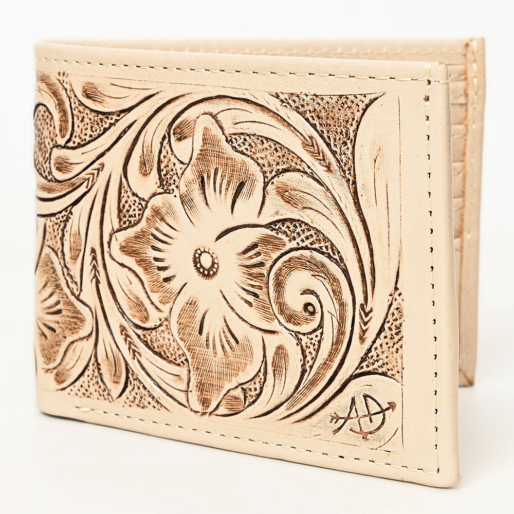 American Darling Wallet Hand Tooled Genuine Leather Western Women | Wristlet Travel Clutch for