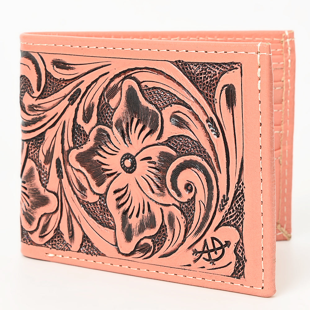 American Darling Wallet Hand Tooled Genuine Leather Western Women | Wristlet Travel Clutch for