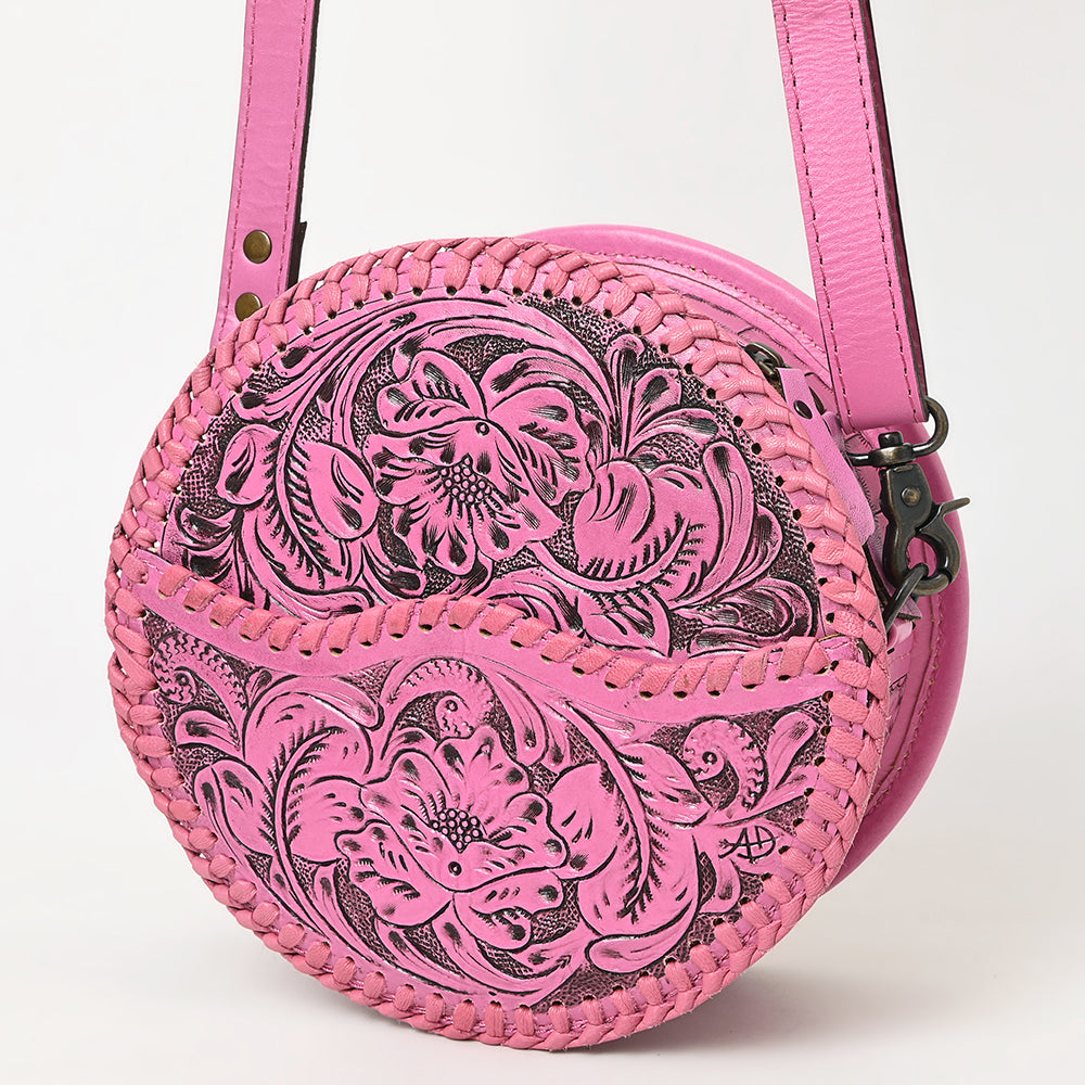 American Darling Canteen Hand Tooled Genuine Leather Western Women Bag | Handbag Purse Travel Clutch