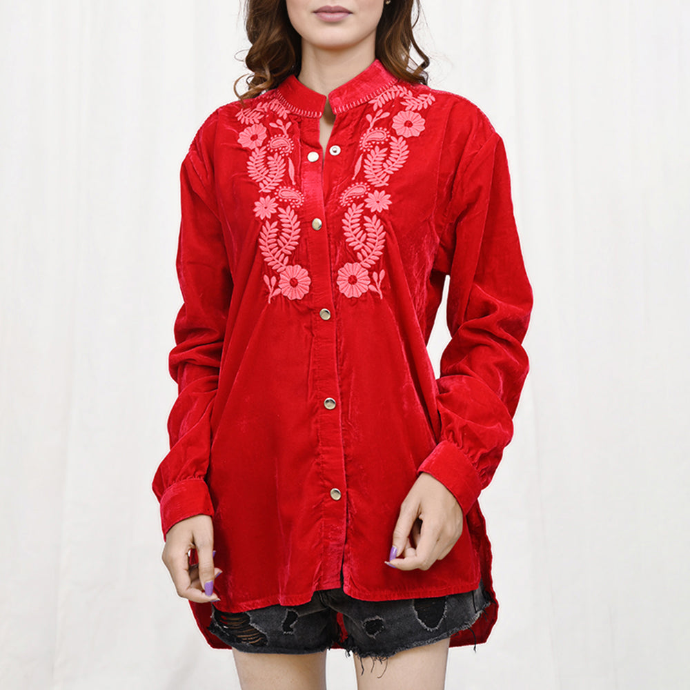 American Darling 100% Cotton Denim Women's Shirt Jacket Dress Ladies Girl Top