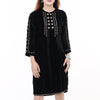 American Darling 100% Cotton Denim Women's Shirt Jacket Dress Ladies Girl Top Black|