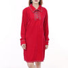 American Darling 100% Cotton Denim Women's Shirt Jacket Dress Ladies Girl Top Red|