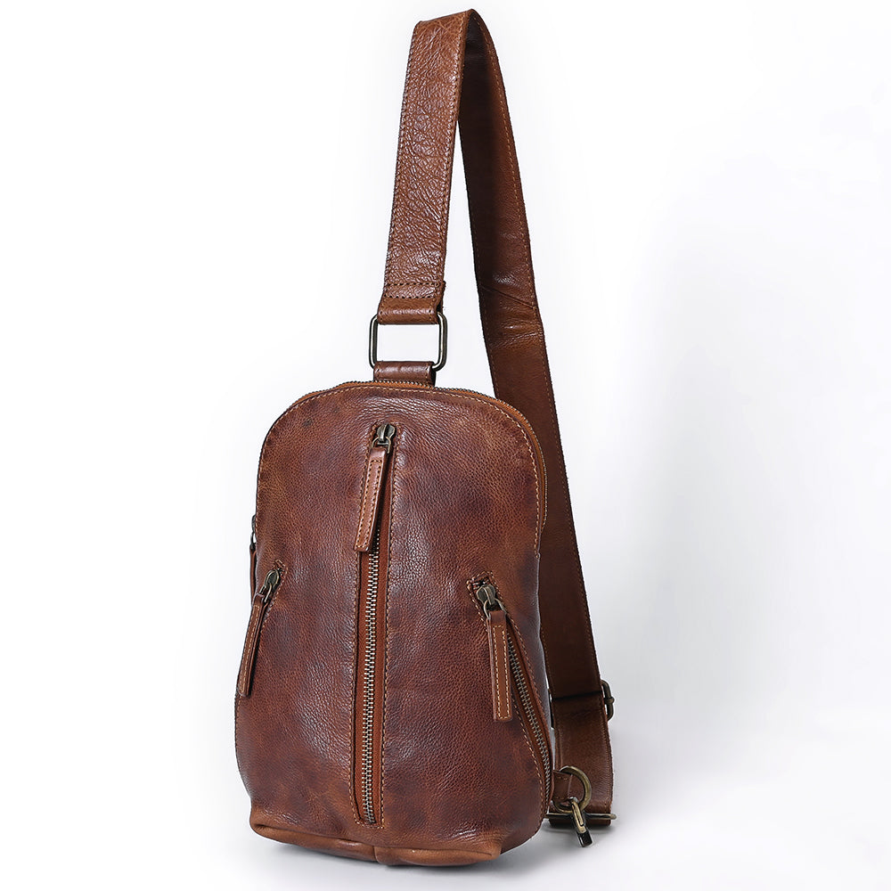 Spaghetti Western Sling Vintage Genuine Leather Women Bag Handbag Purse