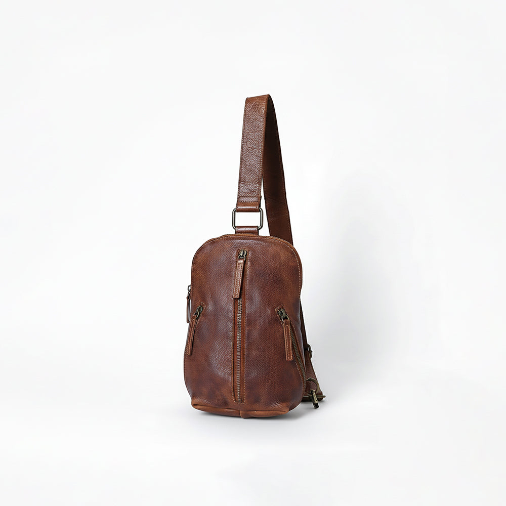 Spaghetti Western Sling Vintage Genuine Leather Women Bag Handbag Purse