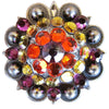 HILASON Western Screw Back Concho Fuchsia Topaz Crystal Bling Cowgirl Fuchsia, Hyacinth & Light Smoked color