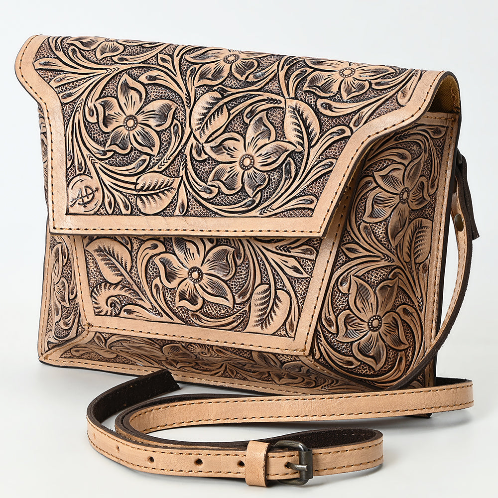 American Darling Messenger Beautifully Hand Tooled Genuine Leather women bag western handbag purse