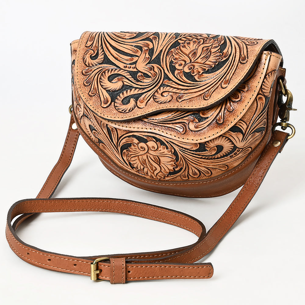 American Darling Small Crossbody Hand Tooled Genuine Leather Women Bag Western Handbag Purse