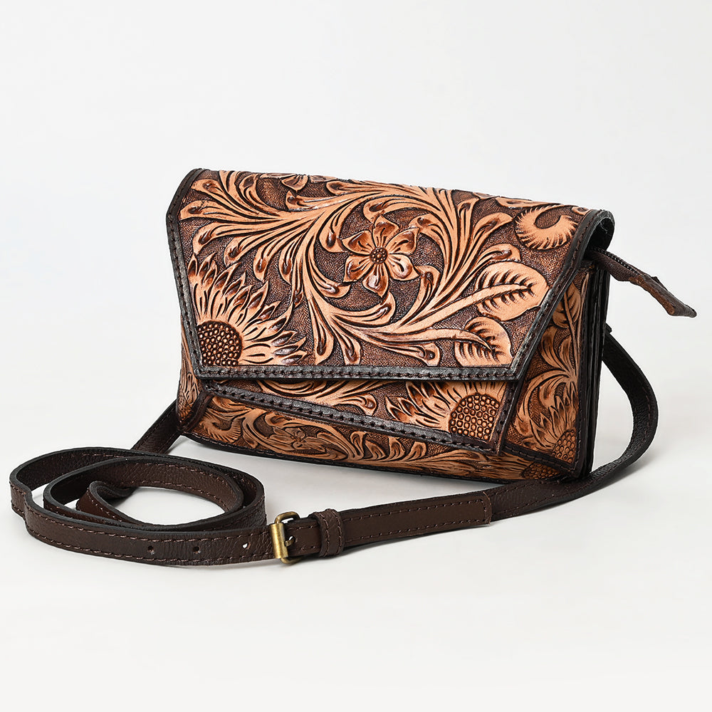 American Darling Small Crossbody Hand Tooled Genuine Leather Women Bag Western Handbag | purse