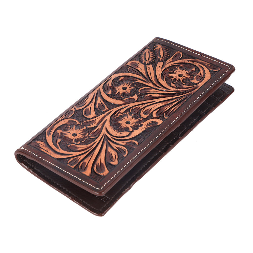BAR H EQUINE Genuine Leather Rodeo - Bifold & Trifold Wallet For Men Women