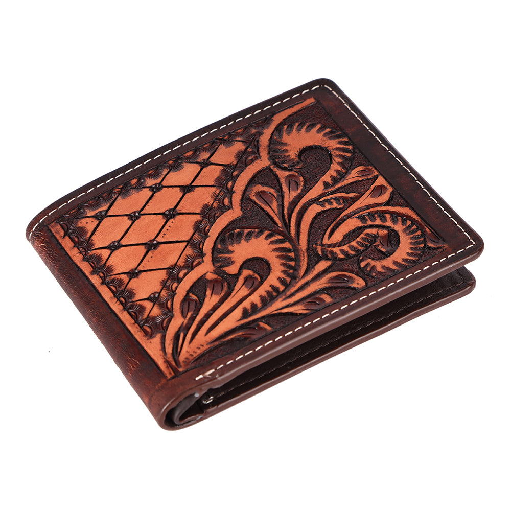 BAR H EQUINE Genuine Leather Rodeo - Bifold & Trifold Wallet For Men Women