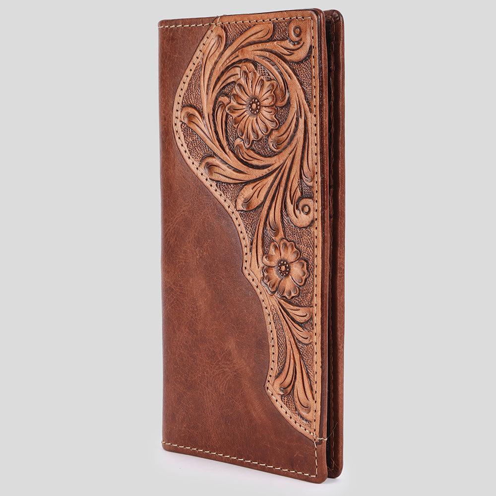 BAR H EQUINE Genuine Leather Rodeo - Bifold & Trifold Wallet For Men Women