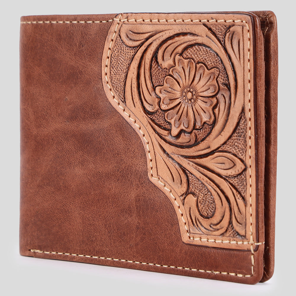 BAR H EQUINE Genuine Leather Rodeo - Bifold & Trifold Wallet For Men Women