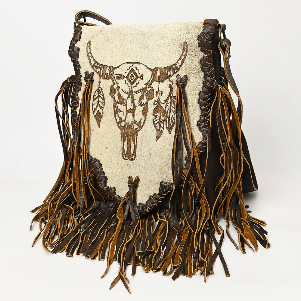 American Darling Messenger Hair On Genuine Leather Western Women Bag Handbag Purse | for Cute