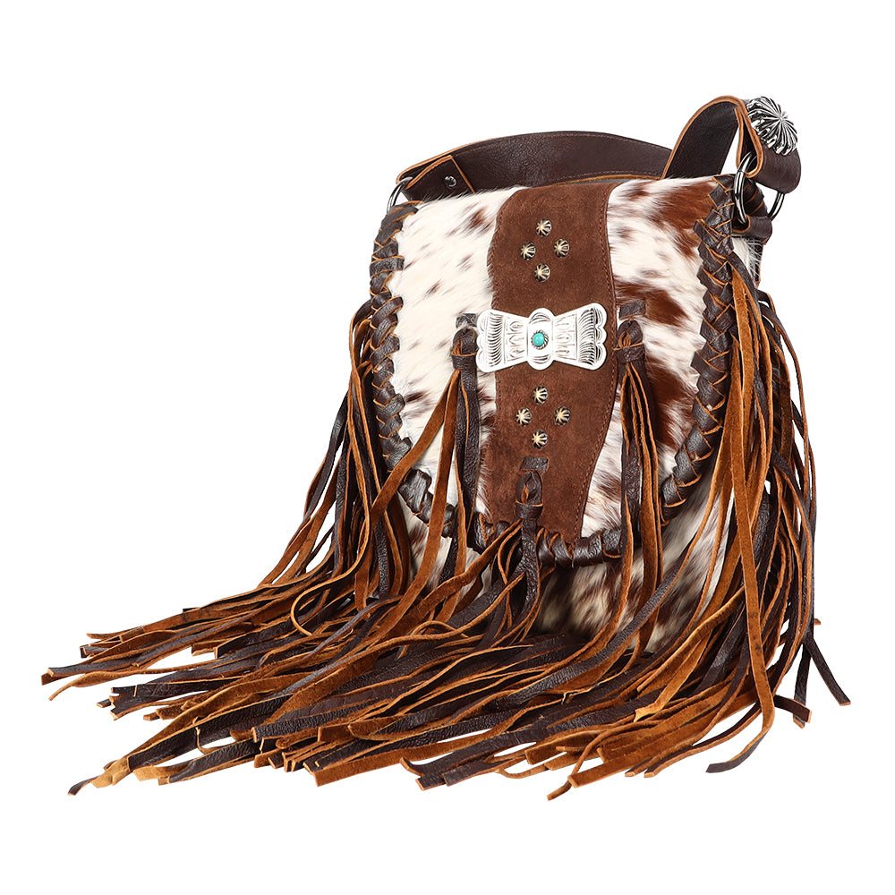 American Darling Messenger Hair On Genuine Leather Western Women Bag Handbag Purse | for Cute