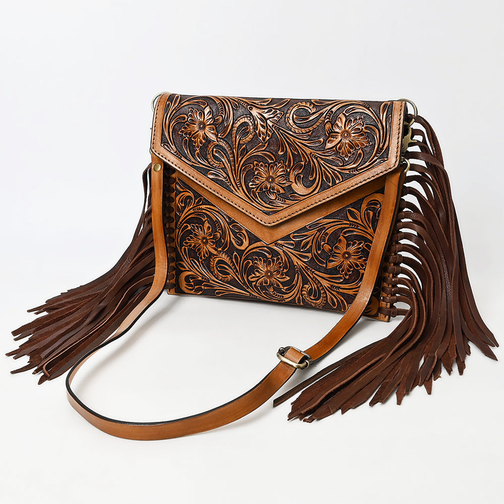 American Darling Envelope Hand Tooled Genuine Leather Women Bag Western Handbag Purse | for Cute