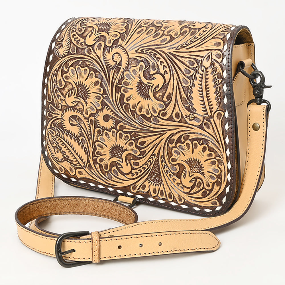 American Darling Cross Body Hand Tooled Genuine Leather Western Women Bag | Handbag Purse Crossbody for Cute