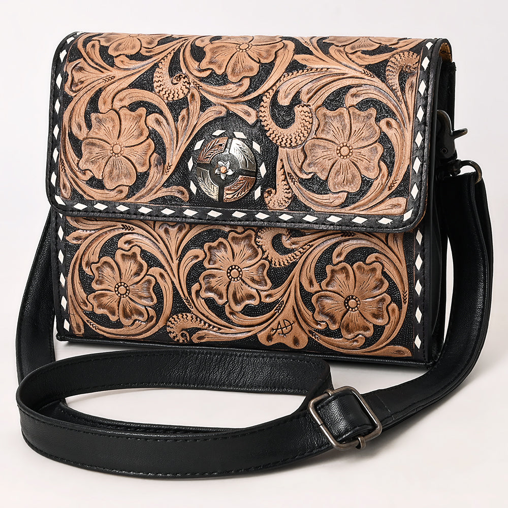 American Darling Small Crossbody Hand Tooled Genuine Leather Women Bag Western Handbag Purse | for Cute
