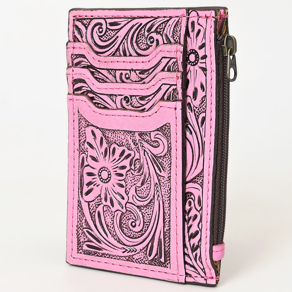 American Darling Card Holder Hand Tooled Genuine Leather | Business Credit
