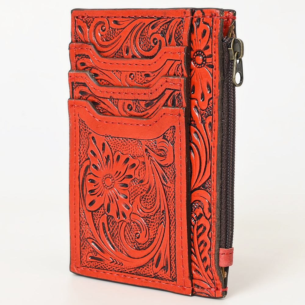 American Darling Card Holder Hand Tooled Genuine Leather | Business Credit
