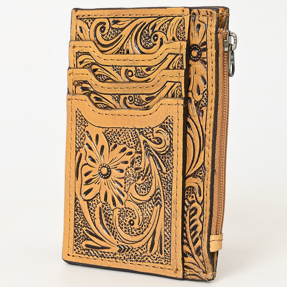 American Darling Card Holder Hand Tooled Genuine Leather | Business Credit
