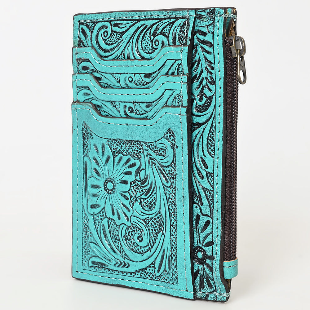 American Darling Card Holder Hand Tooled Genuine Leather | Business Credit